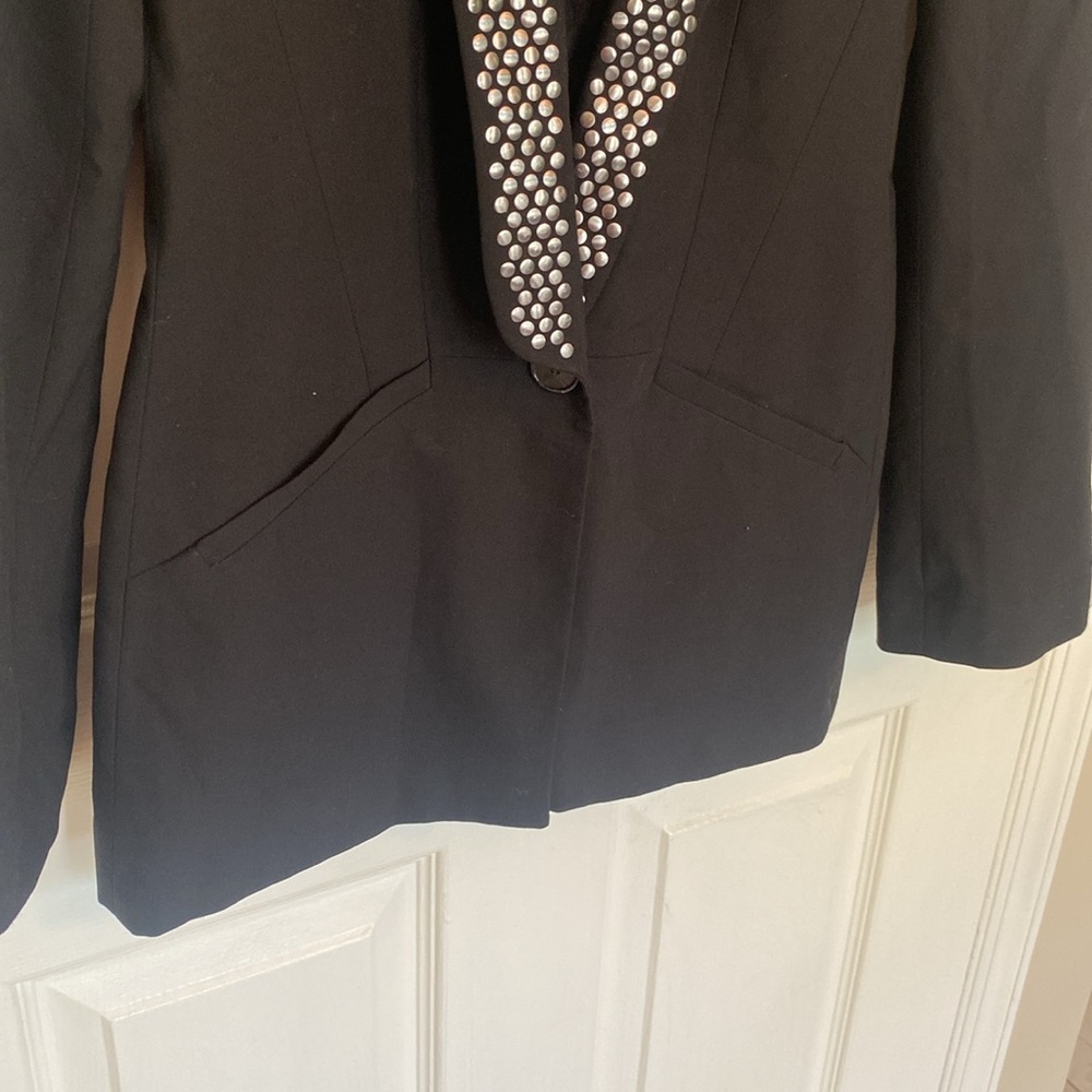 Zara Basics Blazer Jacket Chic Studded XS - Picture 3 of 11